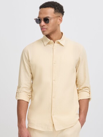 INDICODE JEANS Comfort fit Overhemd 'Monko' in Beige: voorkant