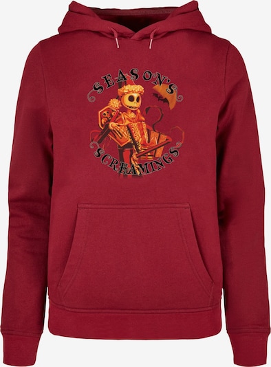 ABSOLUTE CULT Sweatshirt 'The Nightmare Before Christmas - Seasons Screamings' in orange / burgunder / schwarz, Produktansicht