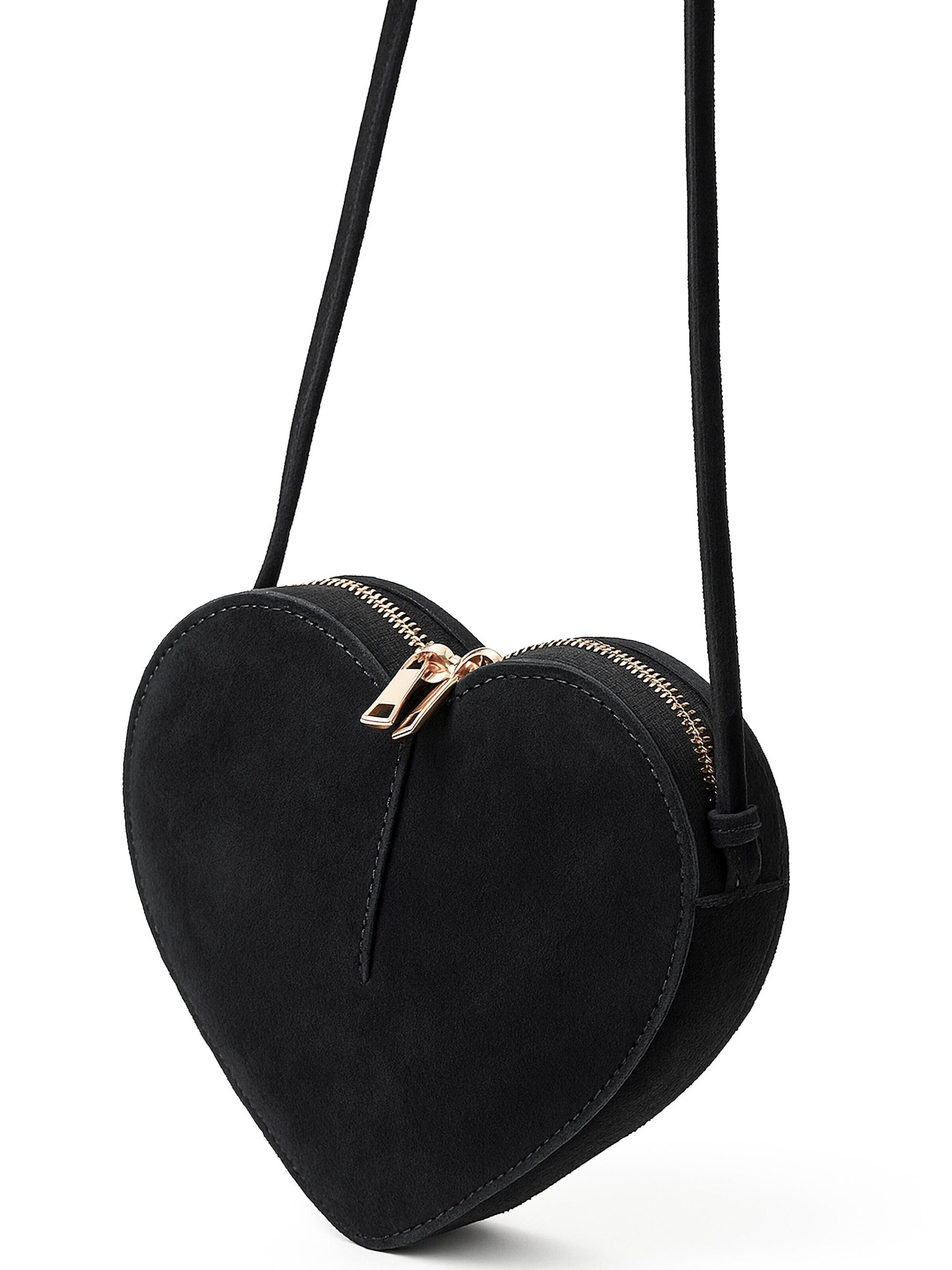 COLLEZIONE ALESSANDRO Shoulder Bag 'Herz' in Black
