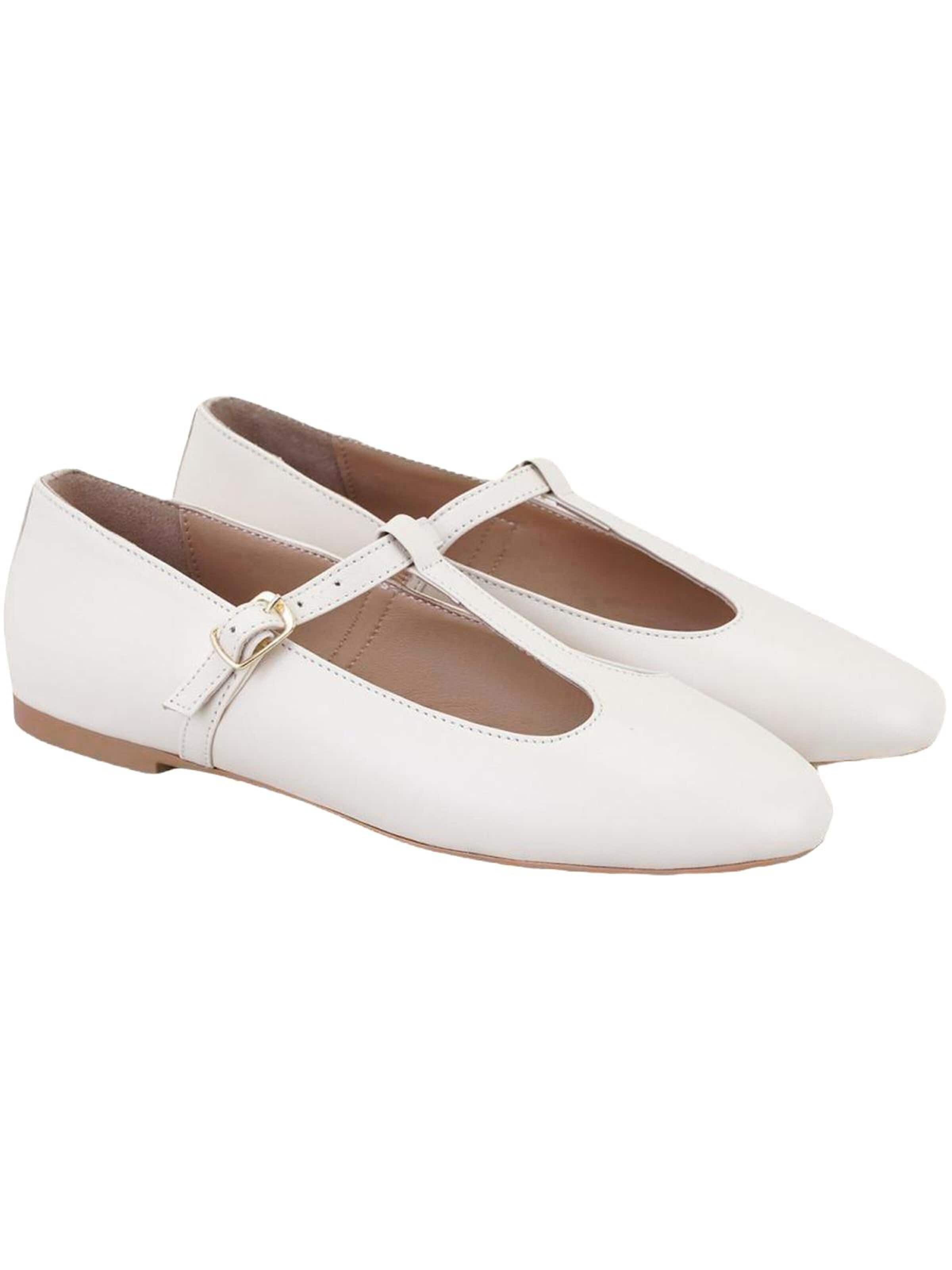 Desa Ballerina 'Ballettschuhe' in Beige: voorkant