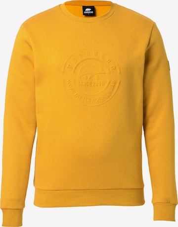 FORSBERG Sweatshirt 'Sweatshirt mit 3D Logo' in Yellow: front