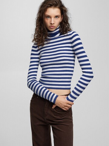 Pull-over Pull&Bear en bleu : devant