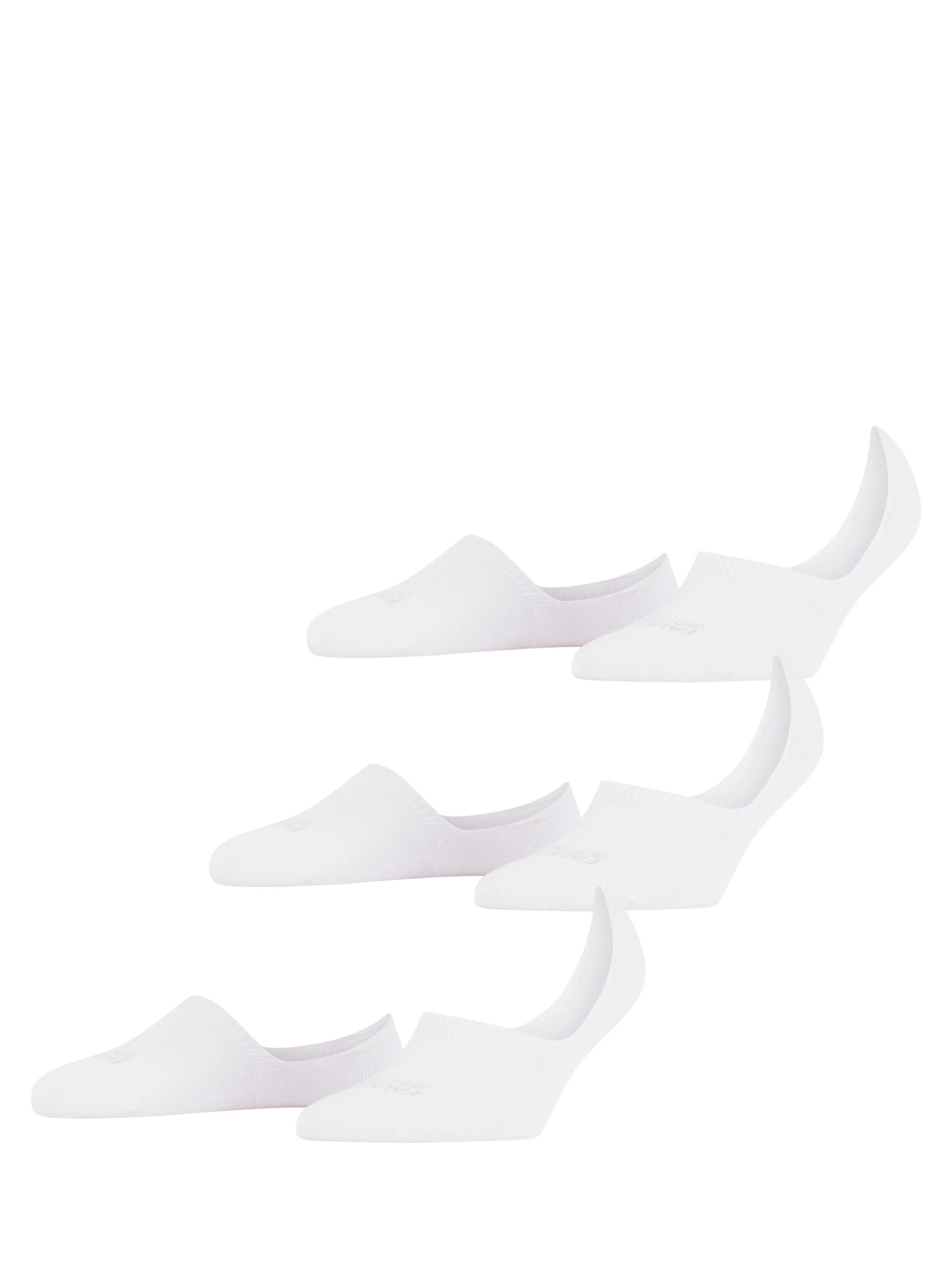 FALKE Ankle Socks 'Step 3-Pack' in White: front