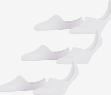 FALKE Ankle Socks 'Step 3-Pack' in White: front