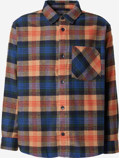 Marškiniai 'Dern' iš Carhartt WIP, spalva – smėlio / šviesiai mėlyna / žalia / oranžinė, Prekių apžvalga