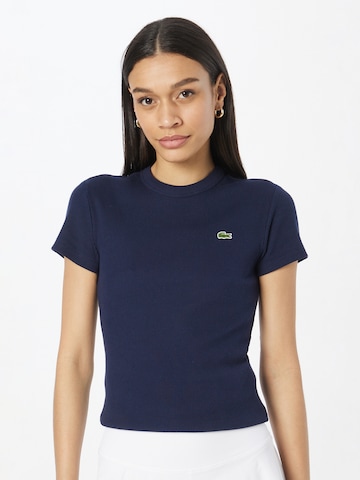 LACOSTE T-shirt i blå: framsida