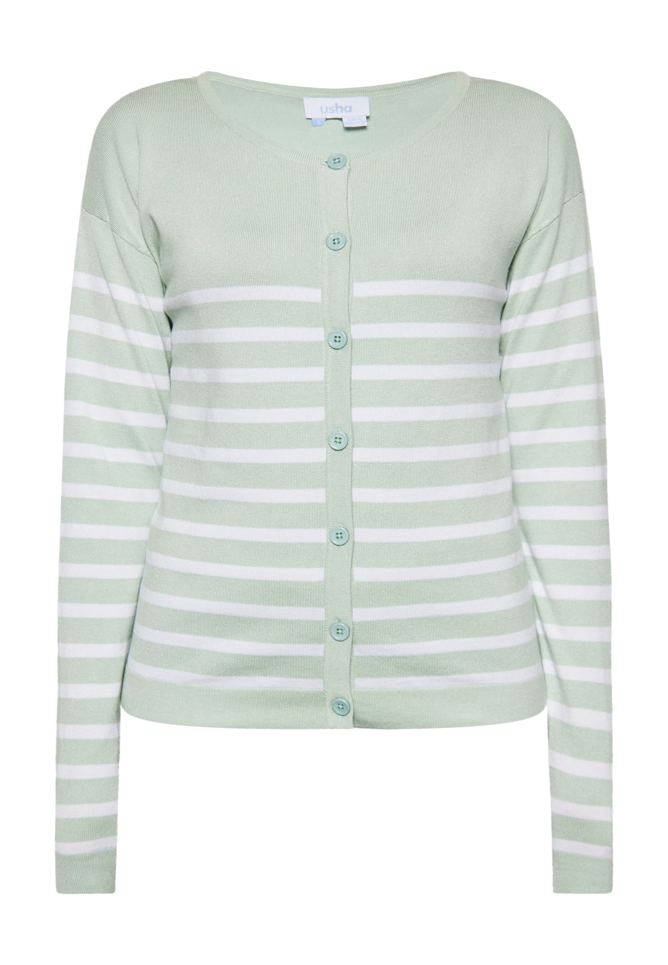 usha BLUE LABELKardigan - zelena boja: prednji dio