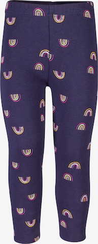 Leggings de la happy girls pe albastru: față