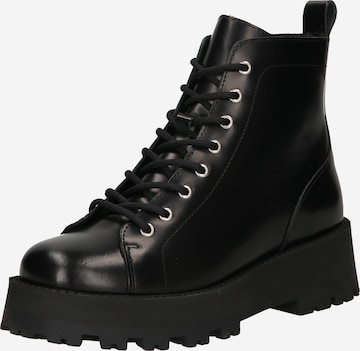 SELECTED FEMME Lace-Up Ankle Boots 'CORA' in Black: front