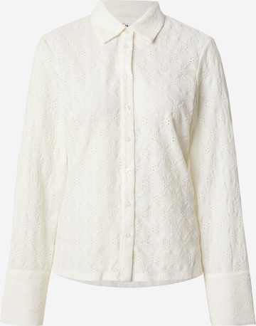 OBJECT Bluse 'OBJESTELLE' i hvid: forside