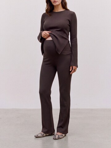 Regular Pantalon 'MLAnnette' MAMALICIOUS en marron