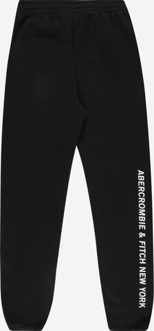 Abercrombie & Fitch Дънки Tapered Leg Панталон в черно