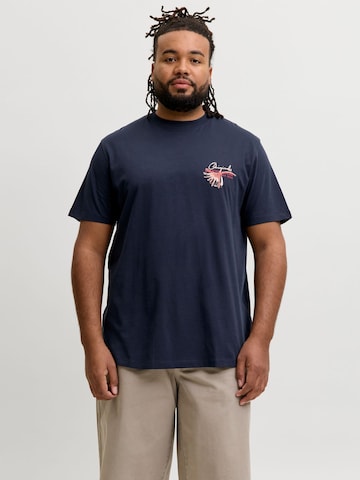 Jack & Jones Plus Shirt in Blue: front