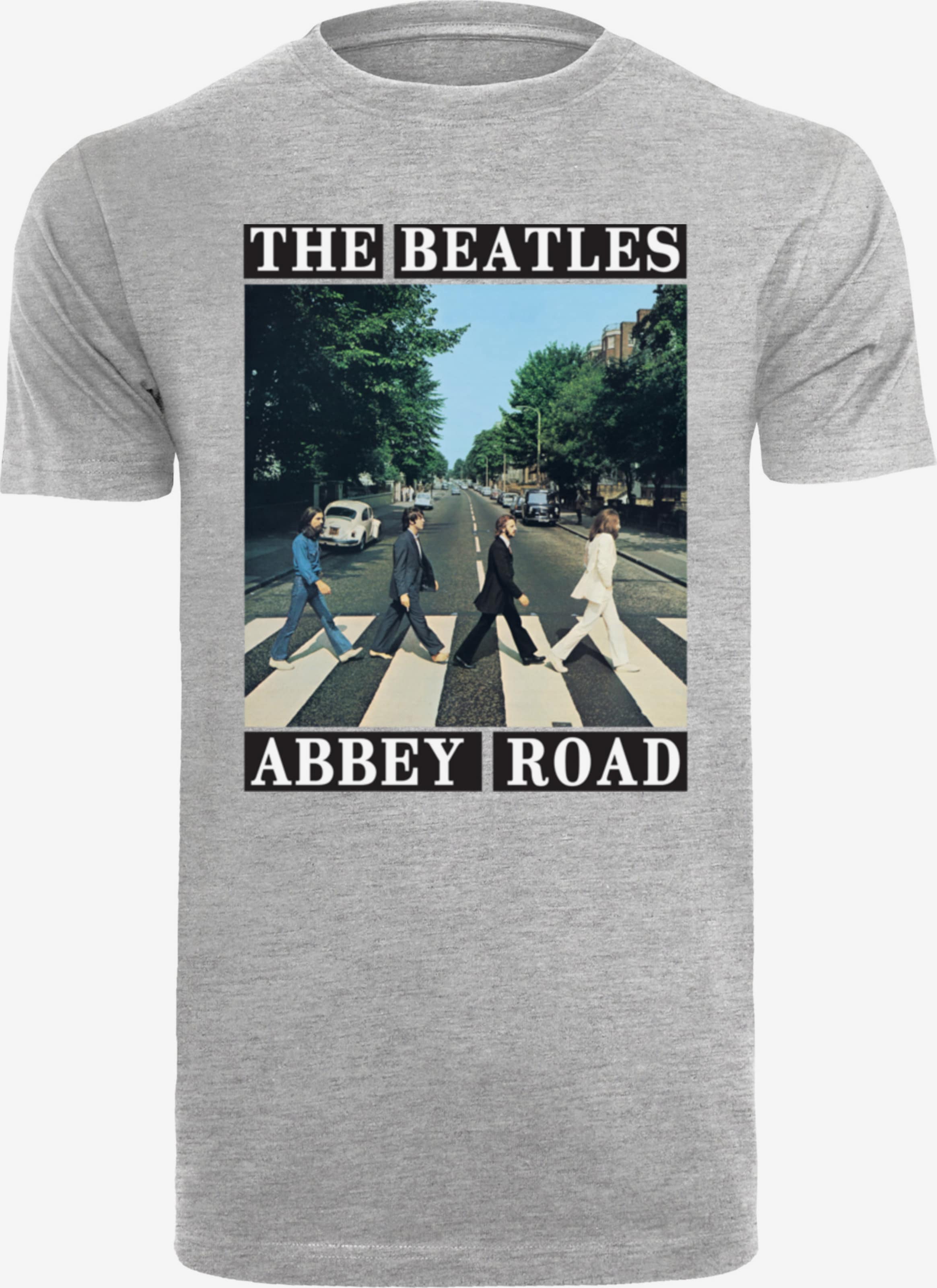 F4NT4STIC Shirt 'The Beatles Band Abbey Road' in Grau | ABOUT YOU