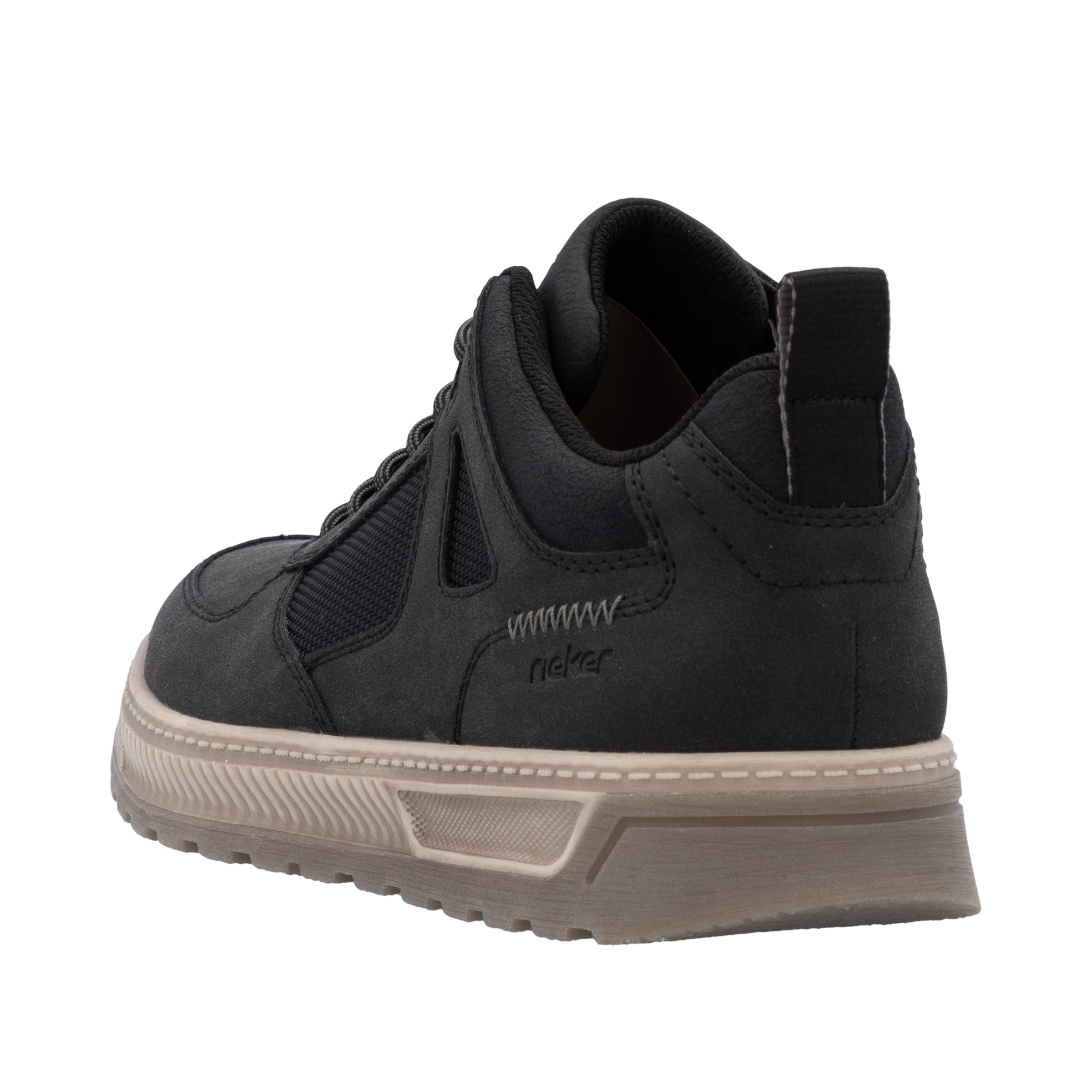 Rieker Athletic Lace-Up Shoes in Black