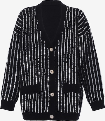 Cardigan faina en noir : devant