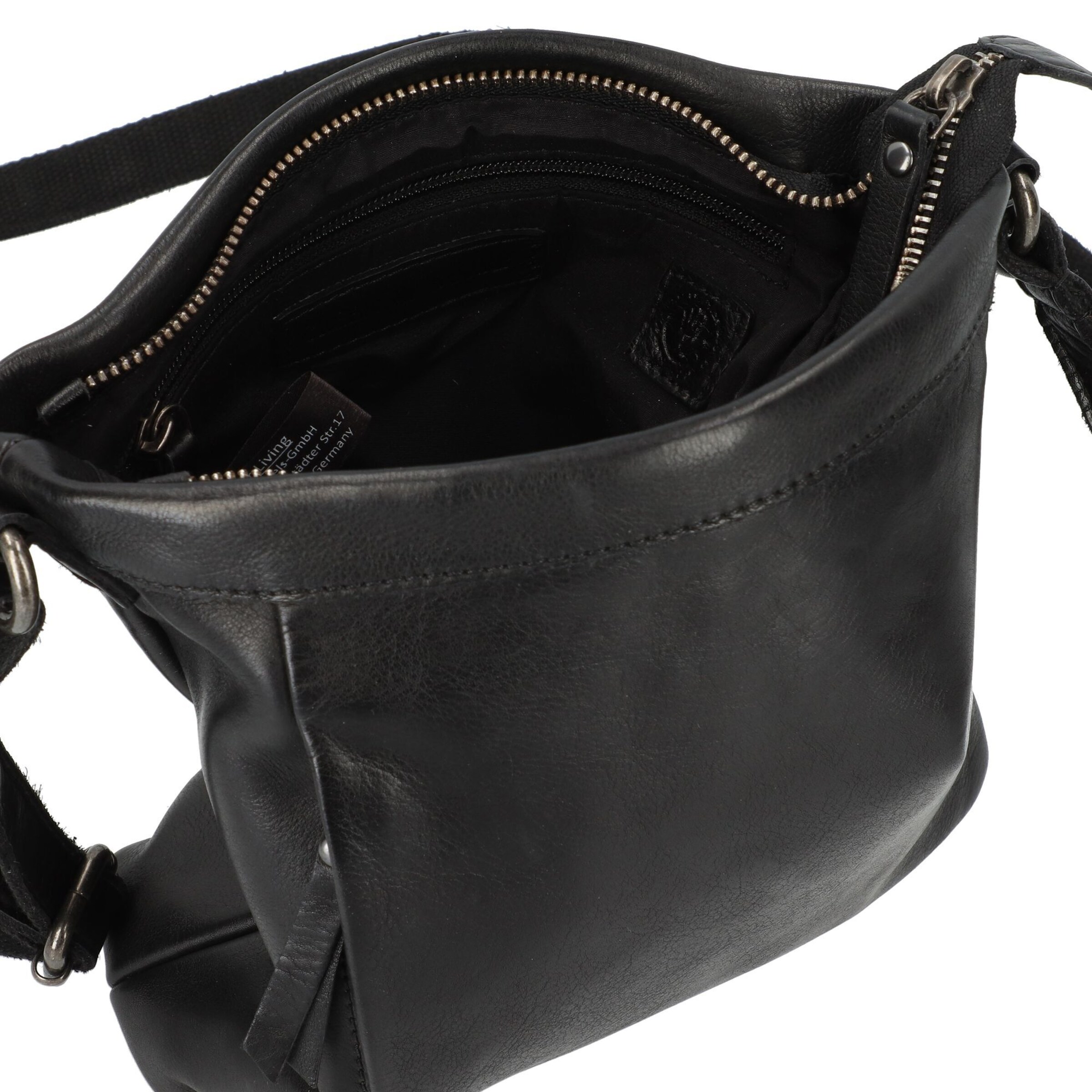 GREENBURRY Schoudertas 'Colombiana' in Zwart