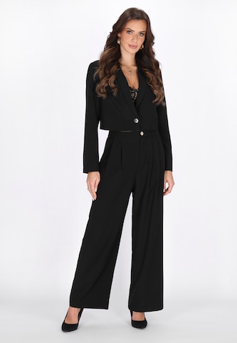 faina - Loosefit Pantalón plisado en negro