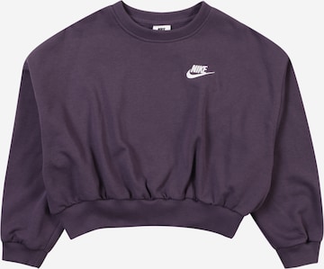 Nike Sportswear Sweatshirt 'CLUB FLC' in Purple: front