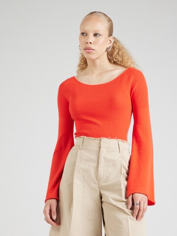 PIECES - Jersey 'PCMAGGIE' en rojo: frente