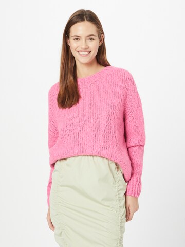 Pull-over OUI en rose : devant