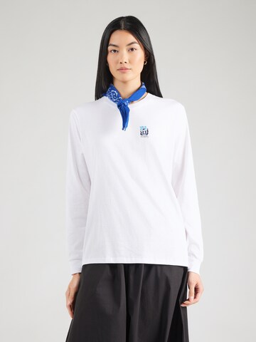 Tricou 'Square Flowers' de la Iriedaily pe alb