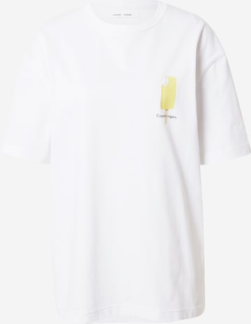 Samsoe Samsoe T-shirt 'SOUVENIR' i vit: framsida