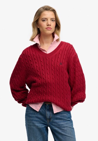 Superdry Trui in Rood: voorkant