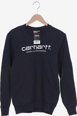Carhartt WIP Sweatshirt & Zip-Up Hoodie in S in Blue: front
