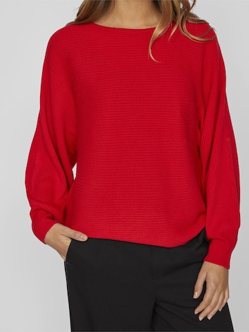 VILA Sweater in Red