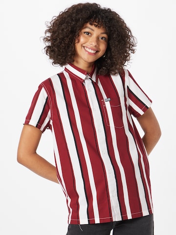 HOLLISTER - Regular Fit Camisa em vermelho: frente