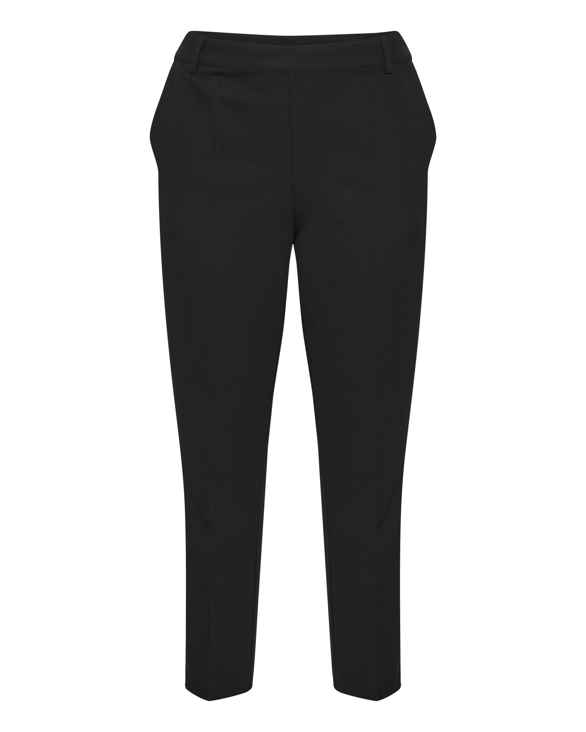 KAFFE CURVE Tapered Broek 'Sakira' in Zwart: voorkant