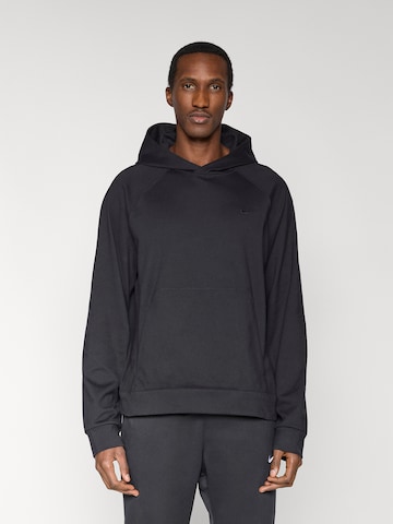 Hanorac sport de la NIKE pe negru: față