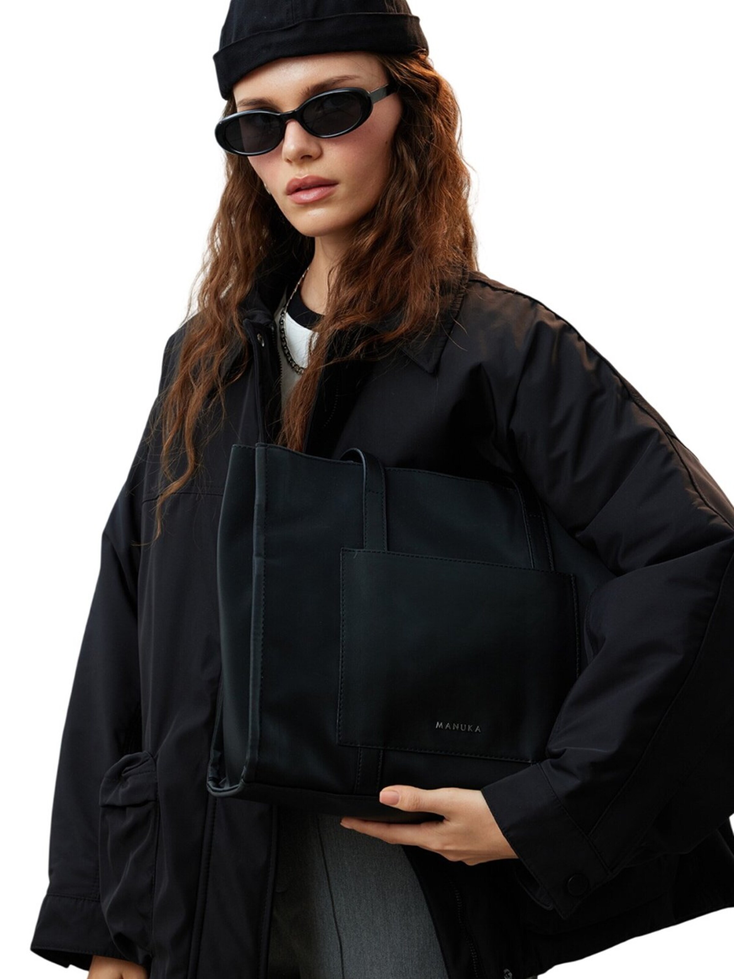 MANUKA Shopper in Zwart
