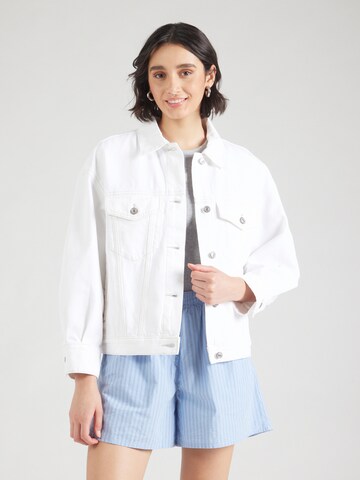 Abercrombie & Fitch Tussenjas in Wit: voorkant