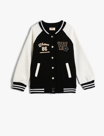 Koton Between-Season Jacket in Black: front