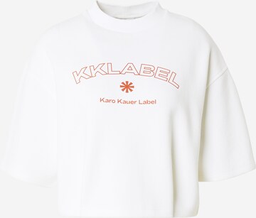 Karo Kauer Shirt 'LABEL' in White: front