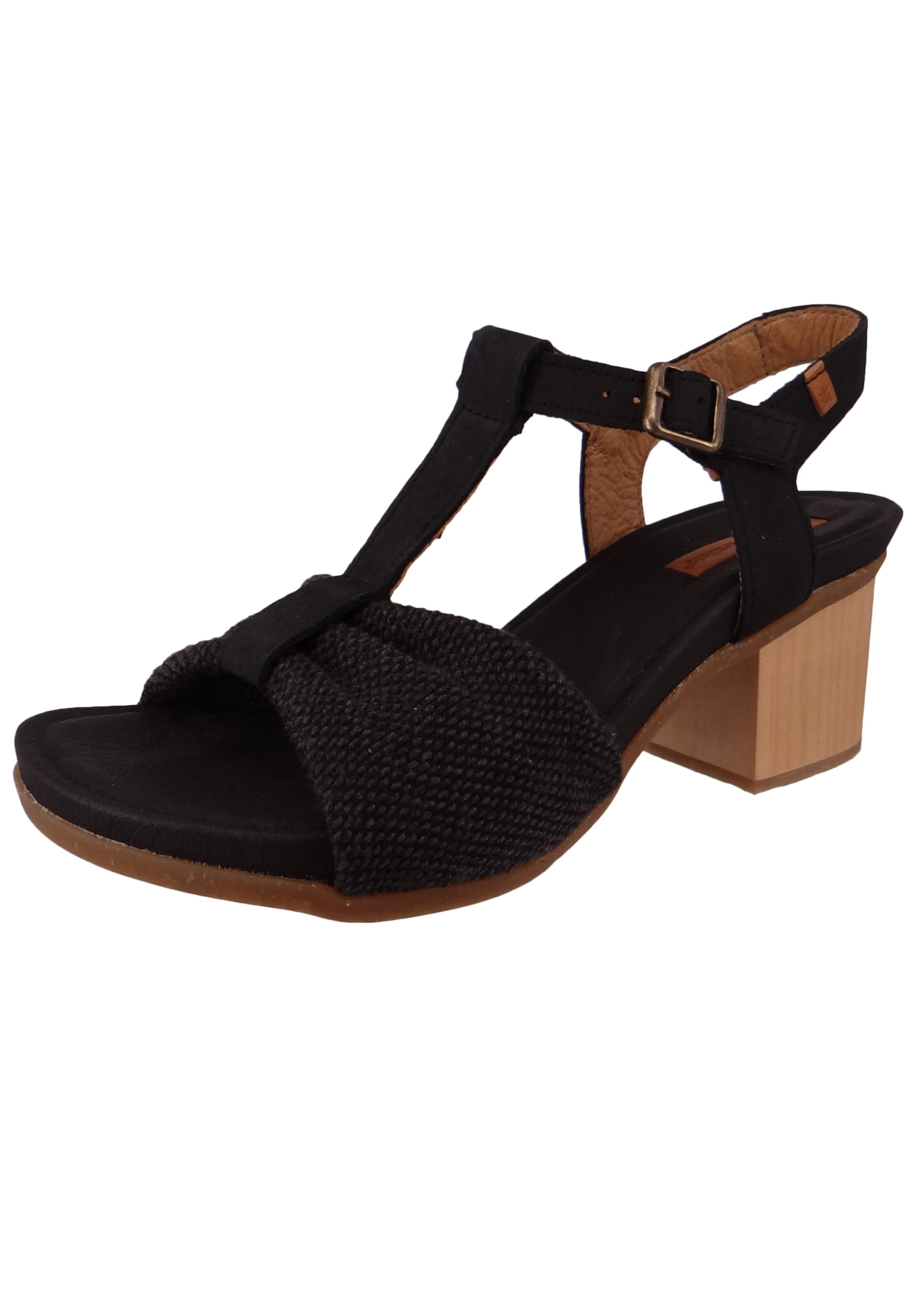 EL NATURALISTA - Sandália 'Deba' em preto: frente