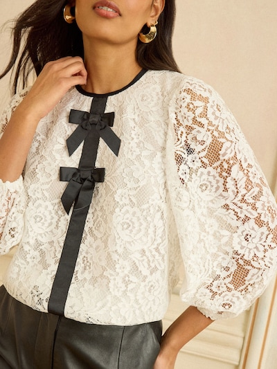 Camicia da donna love & roses di colore écru / nero, Visualizzazione prodotti