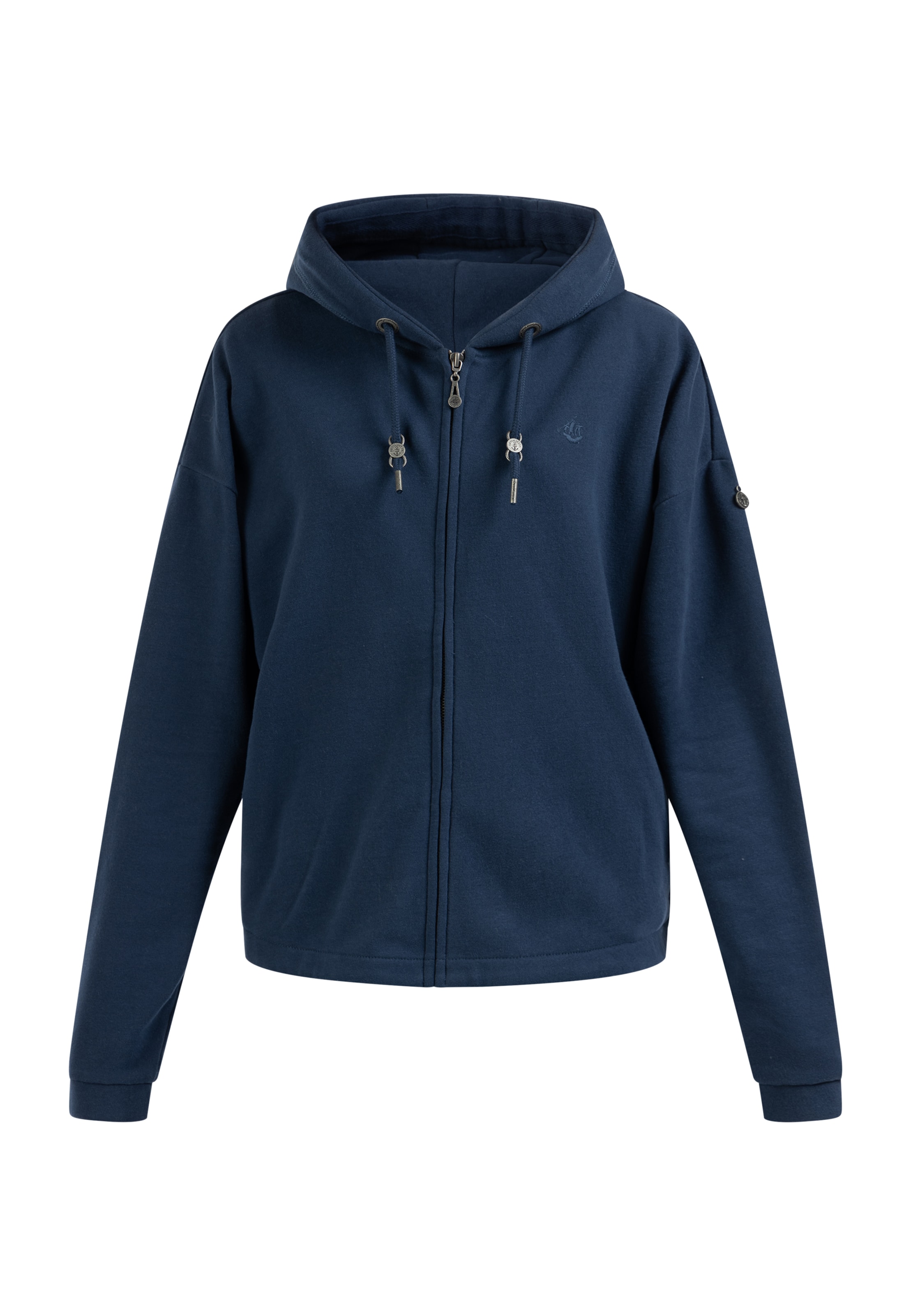 DreiMaster Vintage Sweatjacke 'Takelage' in ultramarinblau, Produktansicht