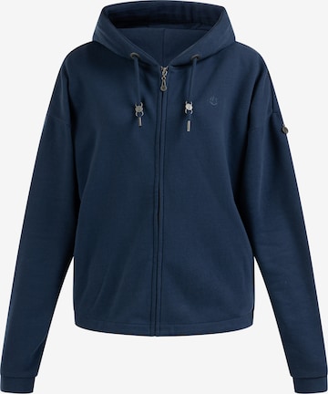 DreiMaster Vintage Zip-Up Hoodie 'Takelage' in Blue: front