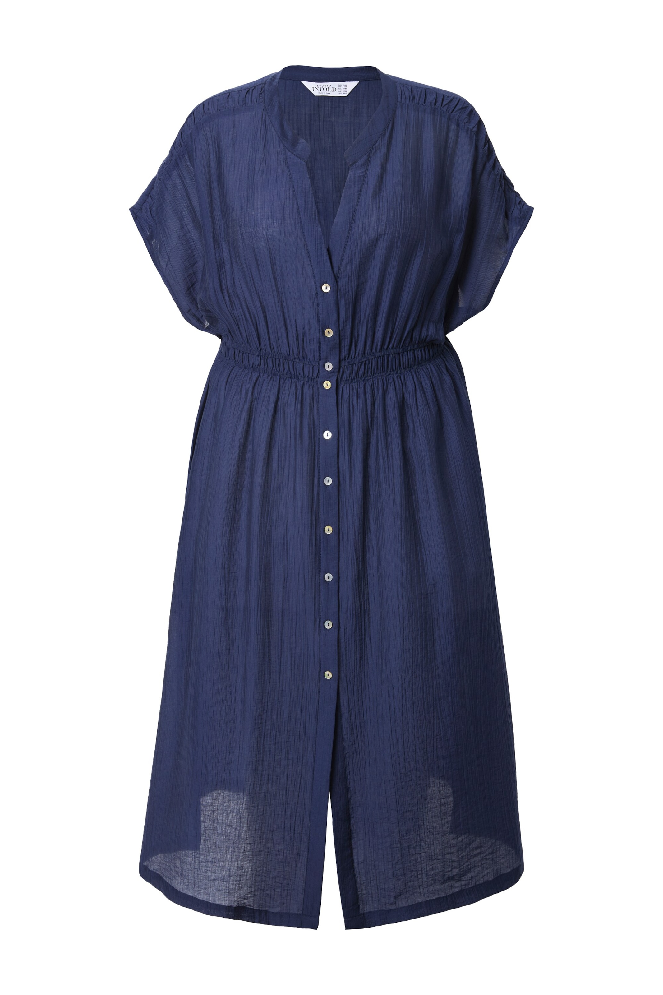 Studio Untold Shirt dress in Blue: front