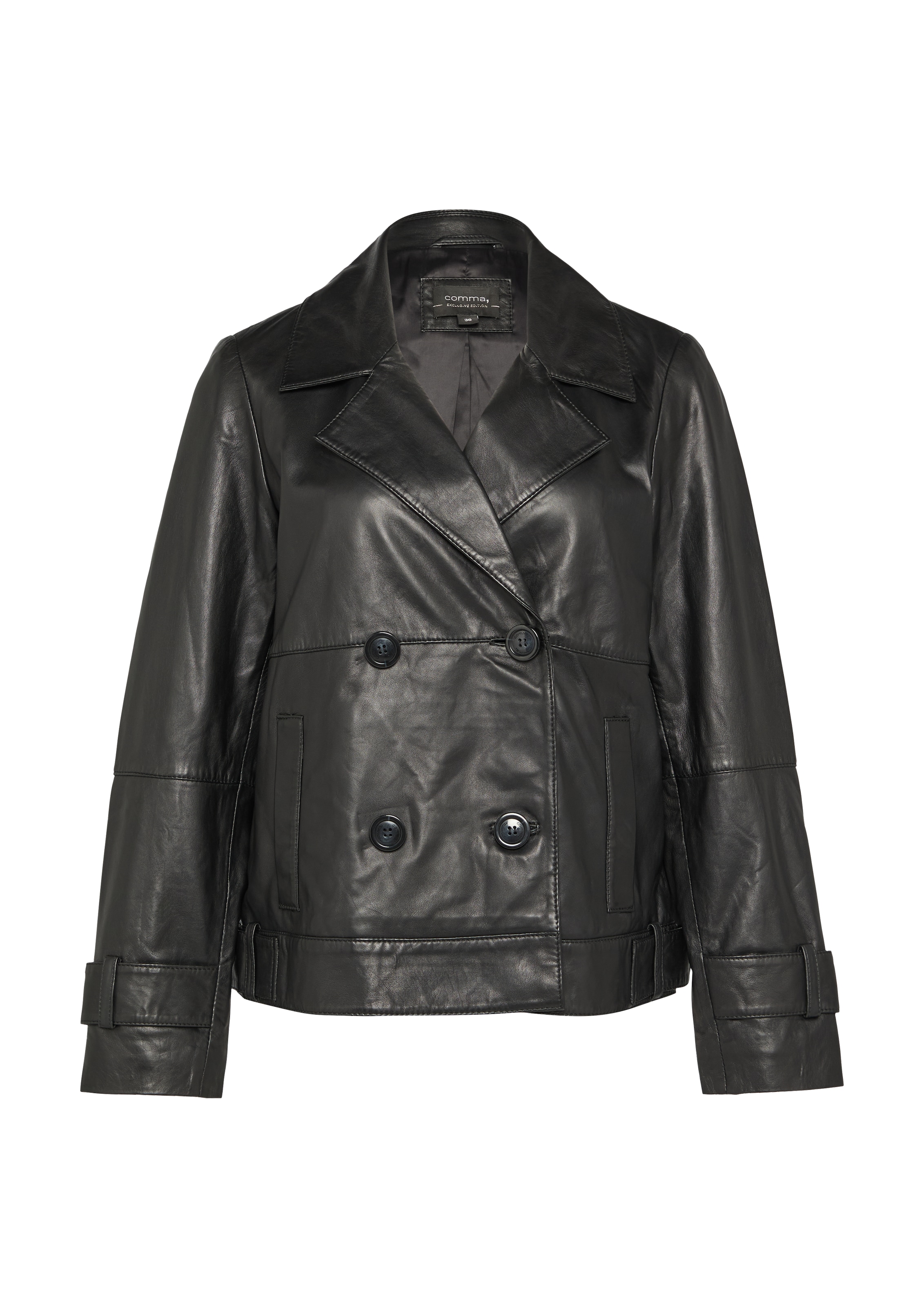 COMMA Tussenjas in Zwart: voorkant