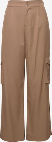 Studio Untold Pleat-front trousers in Brown: front