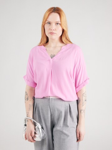 ONLY Carmakoma Blouse 'CARMIO' in Pink: front