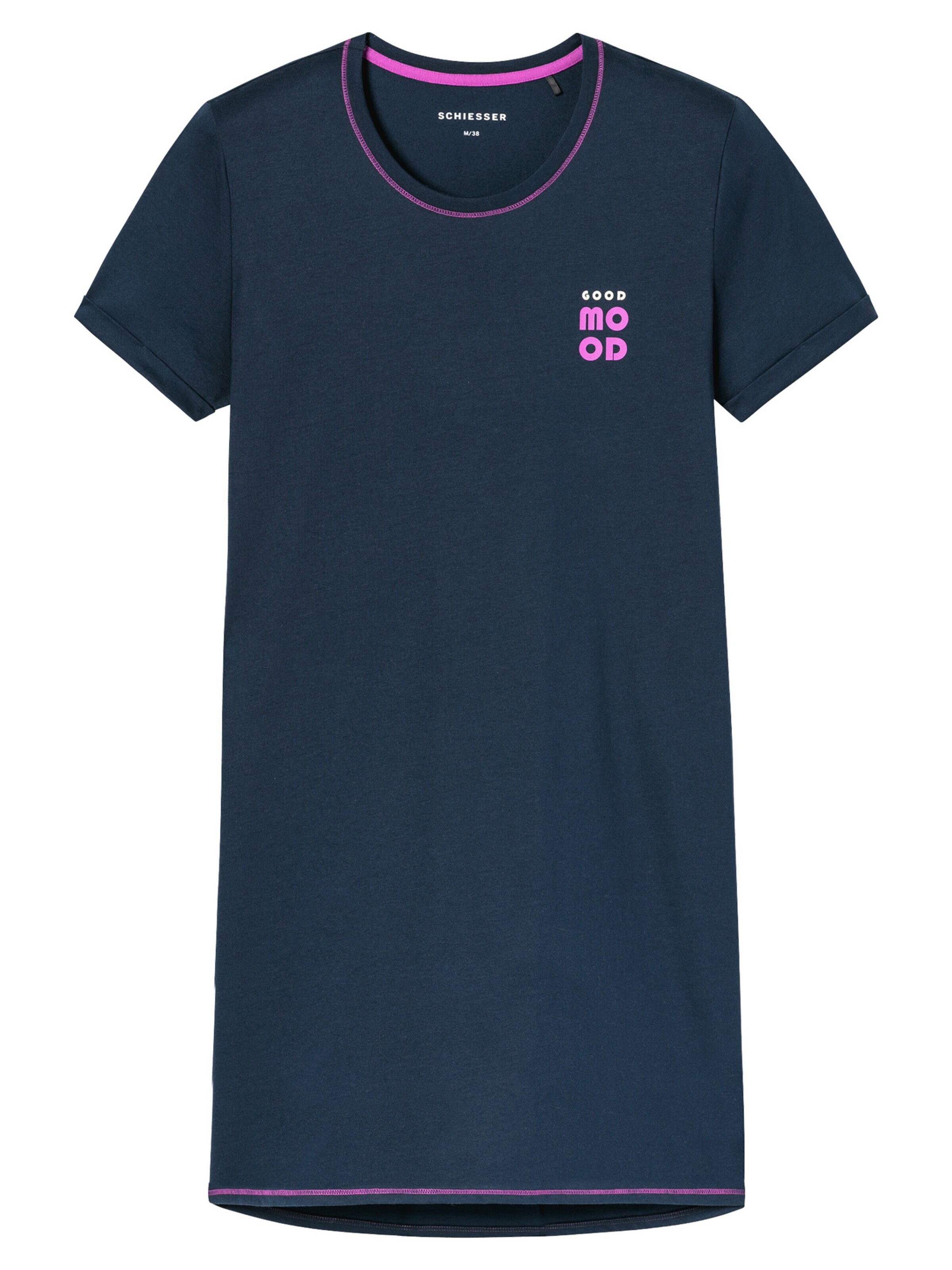 SCHIESSER Nightgown 'Casual Essentials' in Blue: front