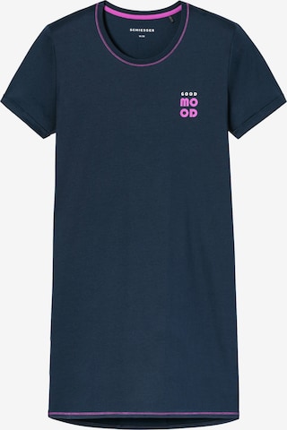 SCHIESSER Nachthemd 'Casual Essentials' in Blau: Vorderseite