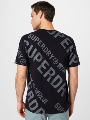 Superdry Koszulka 'Code Core' w kolorze czarny