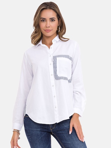 CIPO & BAXX Blouse 'WH128' in Wit
