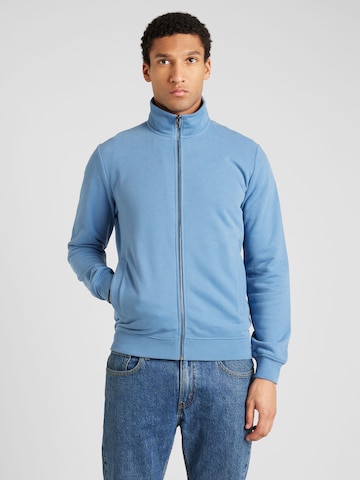 s.Oliver Zip-Up Hoodie in Blue: front